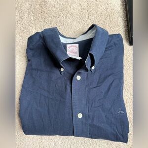 Brooks Brothers Navy Madison Fit dress shirt  XXL
